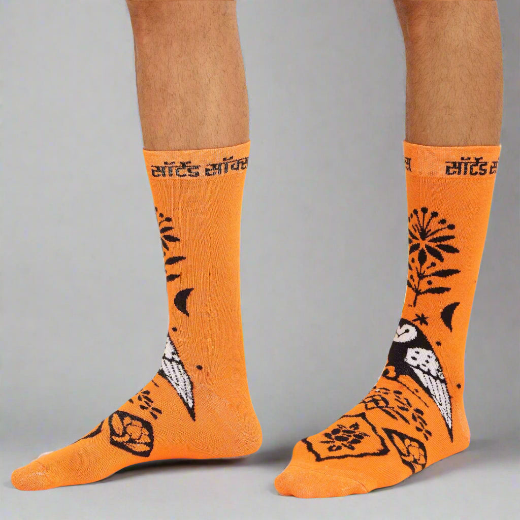 MONTAGE SOCKS IN ORANGE
