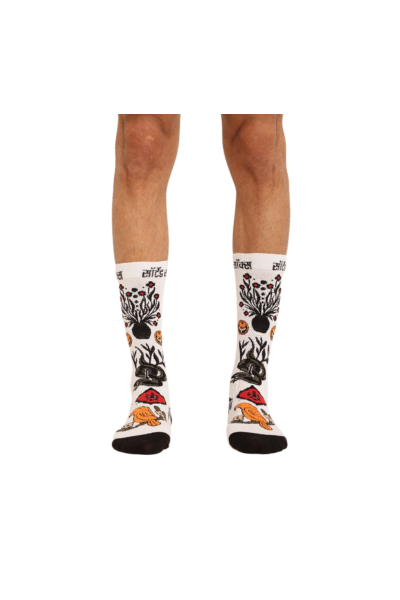 MONTAGE SOCKS IN WHITE YELLOW