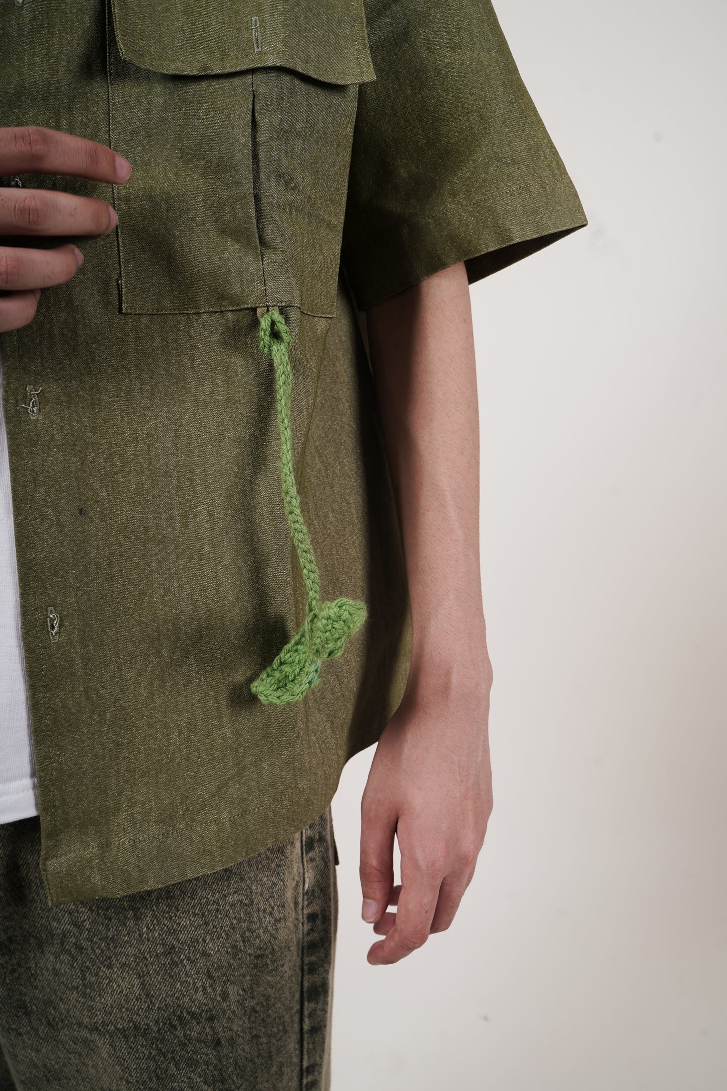 Timber Half Sleeves Shirt | Forest Green
