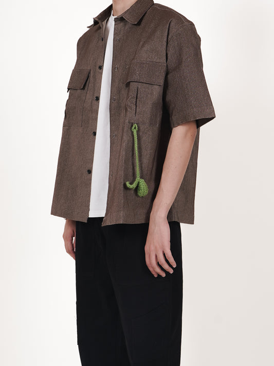 Cocoa Rush Half Sleeves Shirt | Brown