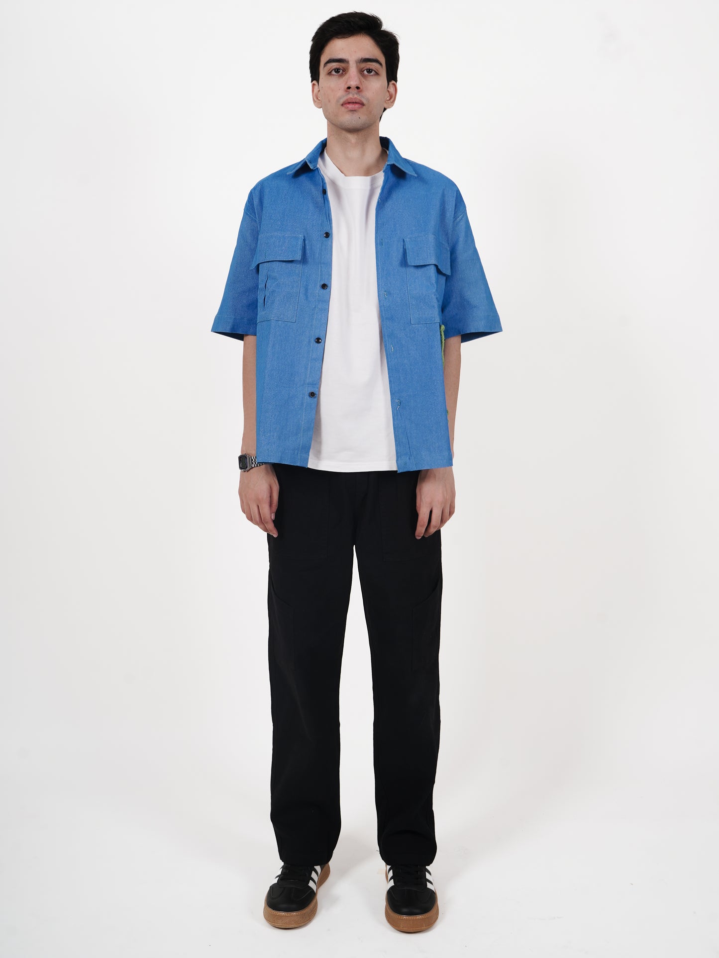 Skyline Half Sleeves Shirt | Blue