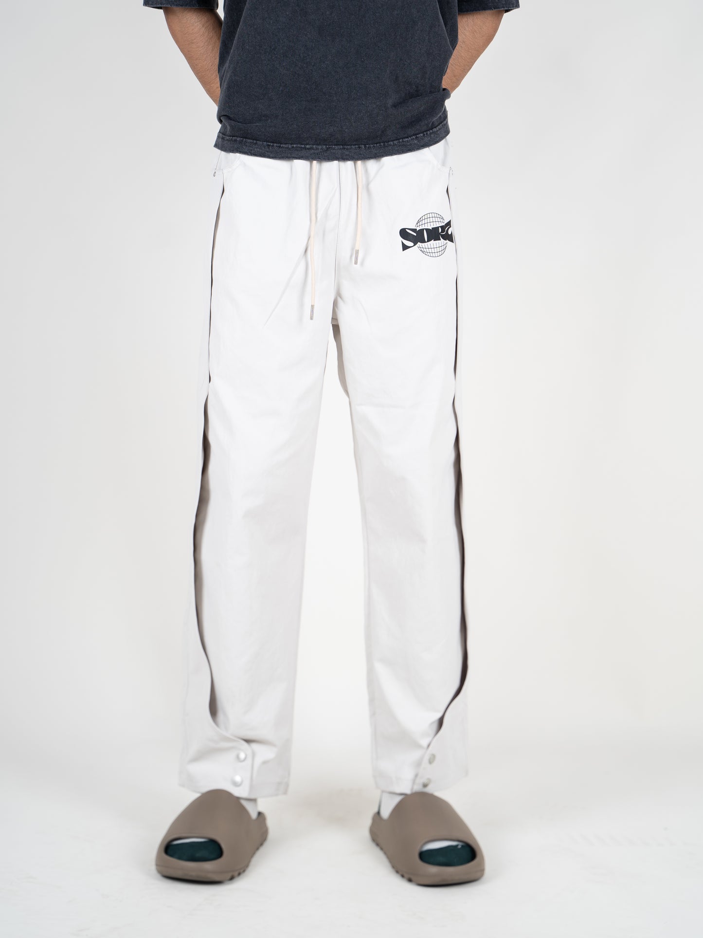 Sort world Off white Streetwear Track Pants