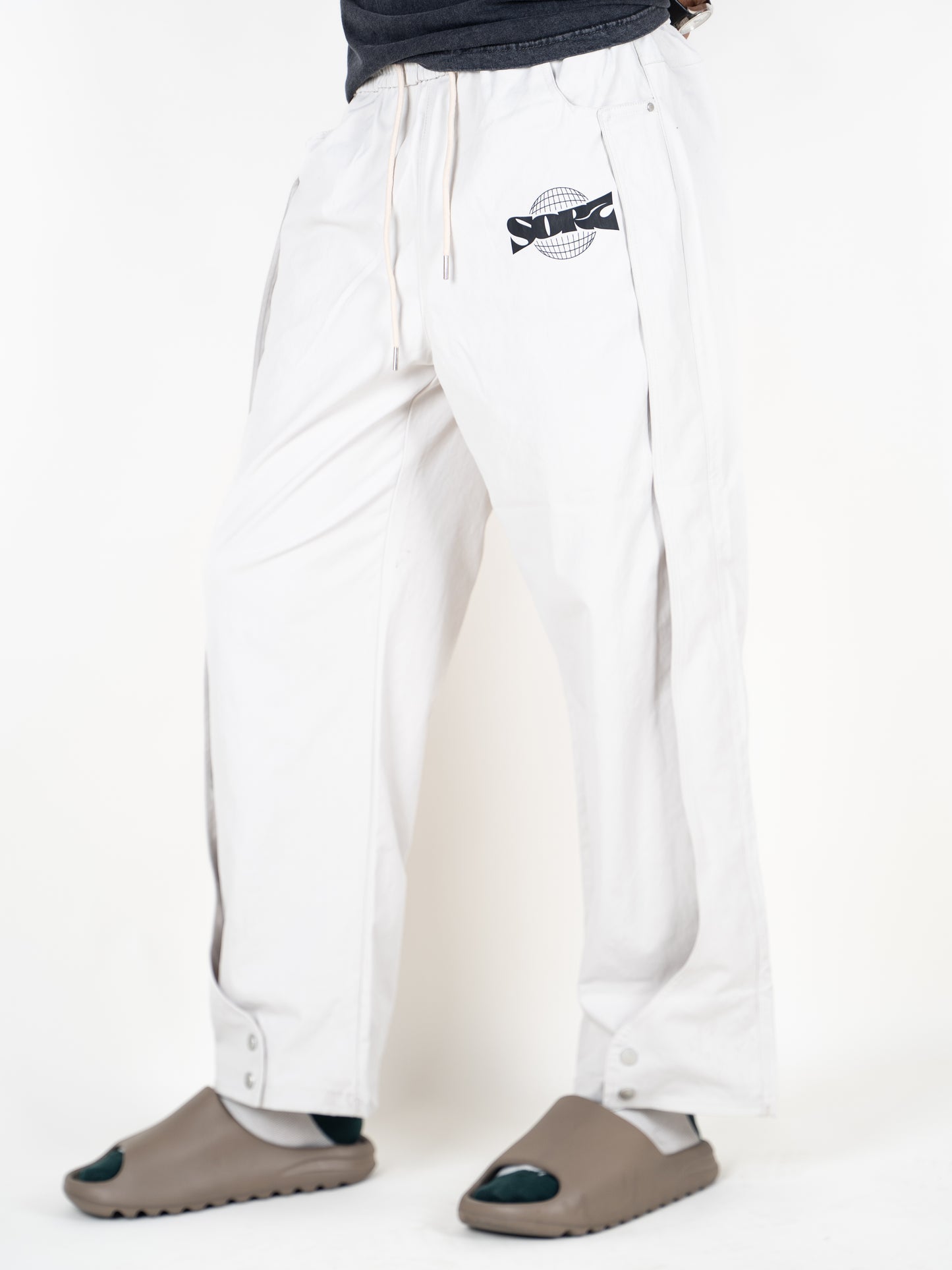 Sort world Off white Streetwear Track Pants