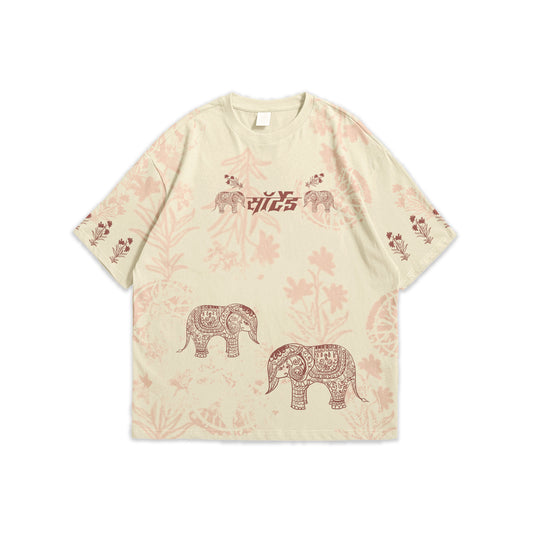 Sort Elephant Heritage Oversized T-Shirt
