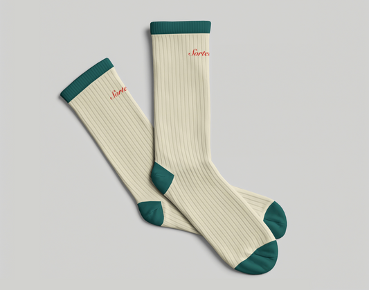 Sort Club Socks | White & Green