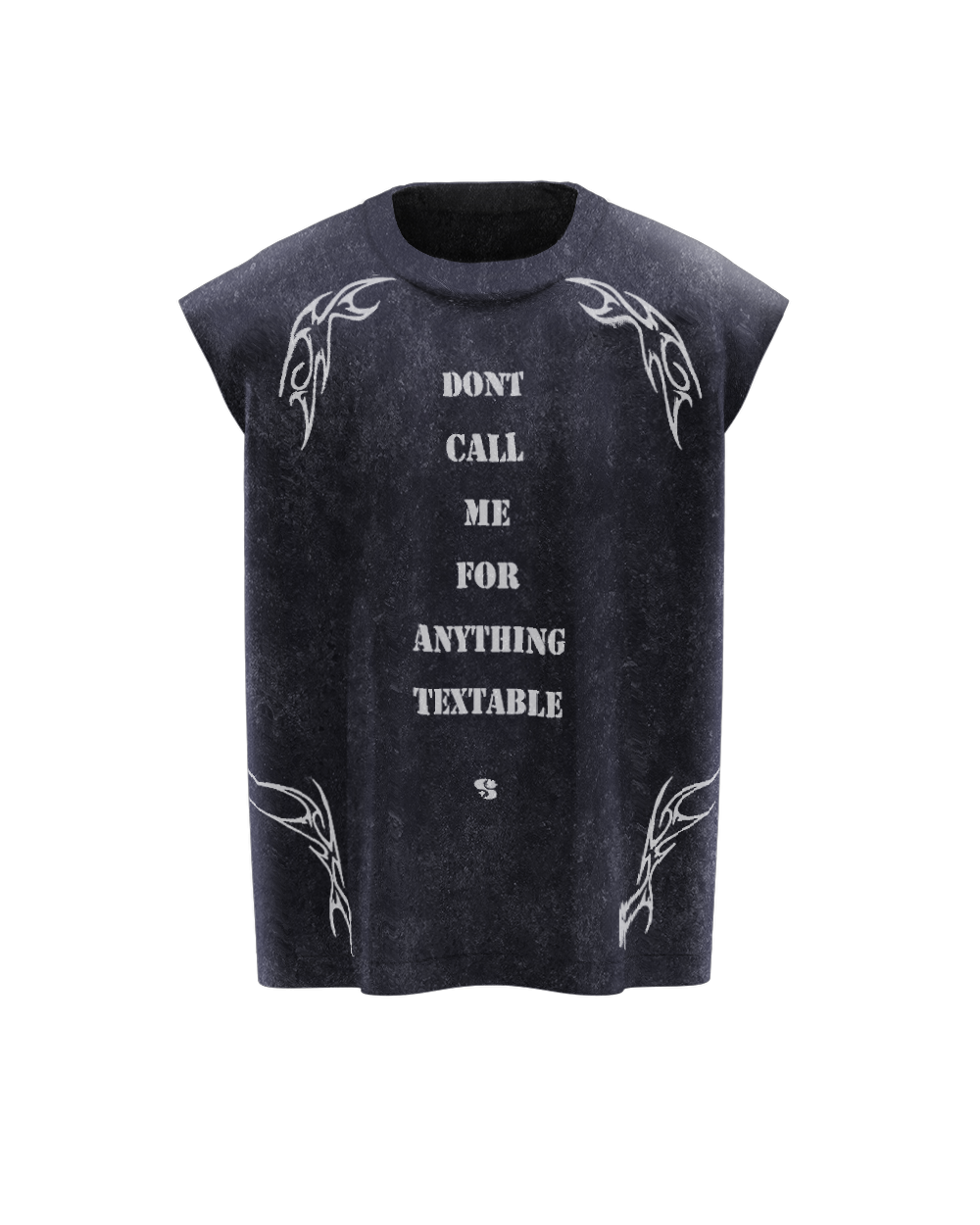 Do Not Disturb Acid Wash Boxy Vest