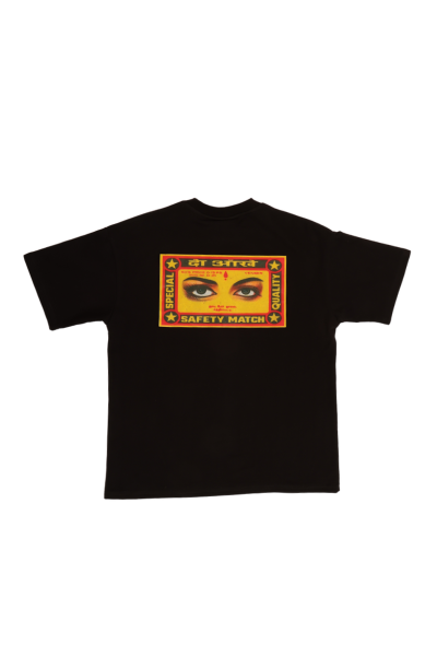 SAFETY MATCH T-SHIRT IN BLACK