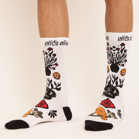 MONTAGE SOCKS IN WHITE YELLOW