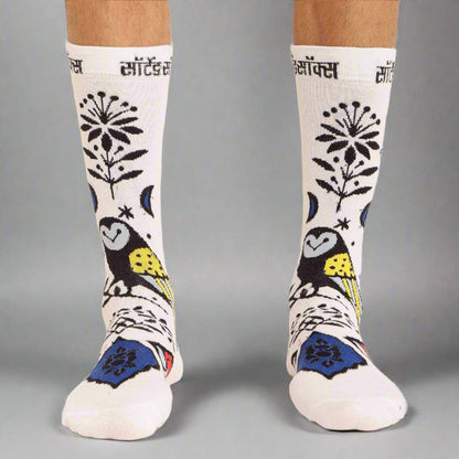 MONTAGE SOCKS IN WHITE BLUE