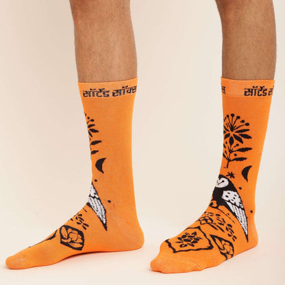 MONTAGE SOCKS IN ORANGE