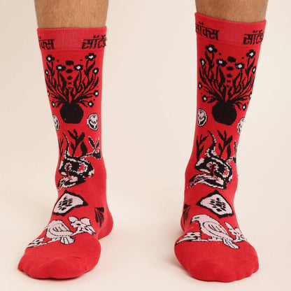 MONTAGE SOCKS IN RED