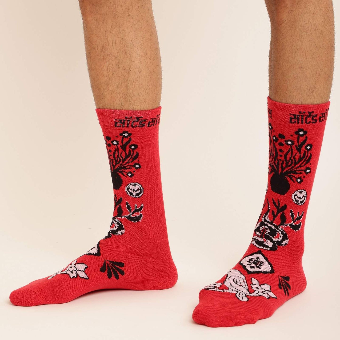 MONTAGE SOCKS IN RED