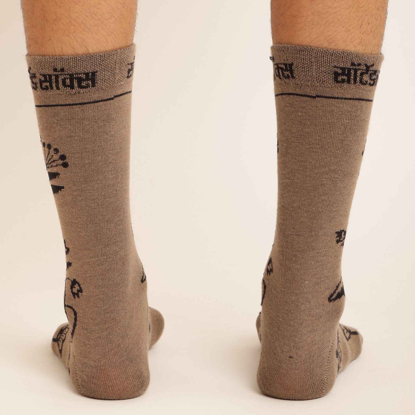 MONTAGE SOCKS IN DULL BROWN