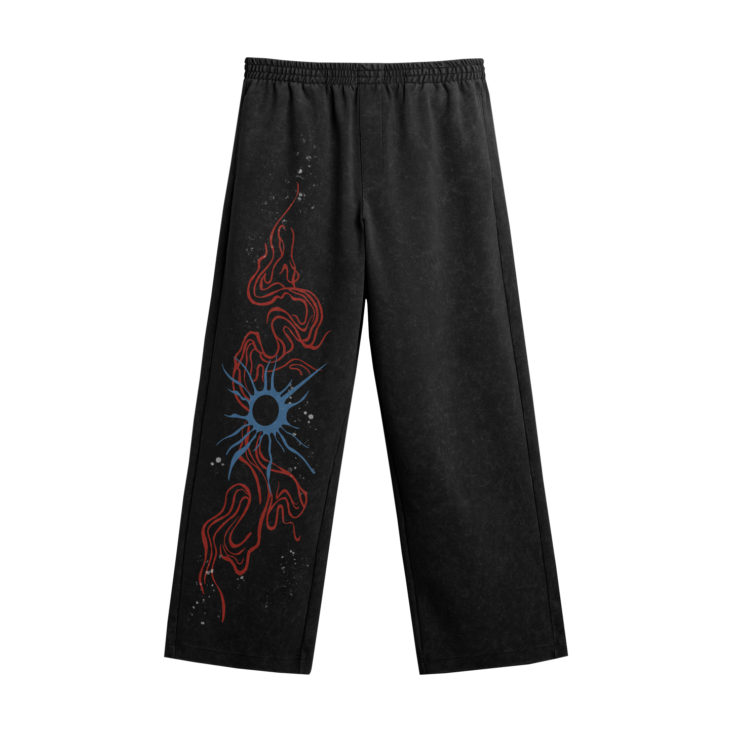 Stellar Blooms Black Pants