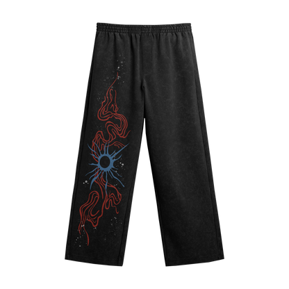 Stellar Blooms Black Pants