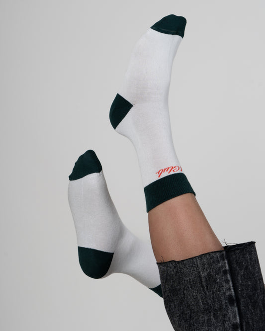 Sort Club Socks | White & Green