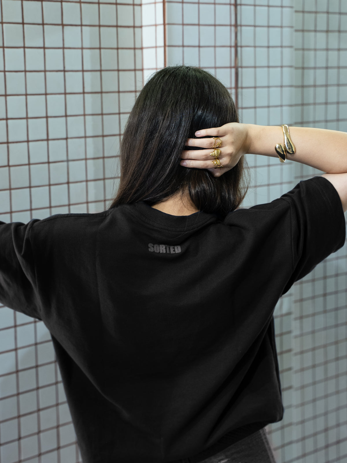 The Sorted Basic Oversized Tee : Sorted Black