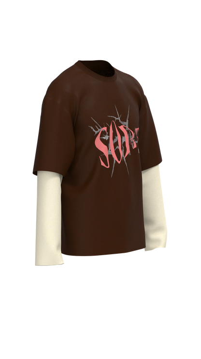 Revisit 80s Long Sleeves T-Shirt | Brown