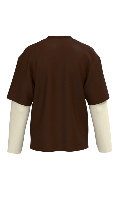 Revisit 80s Long Sleeves T-Shirt | Brown