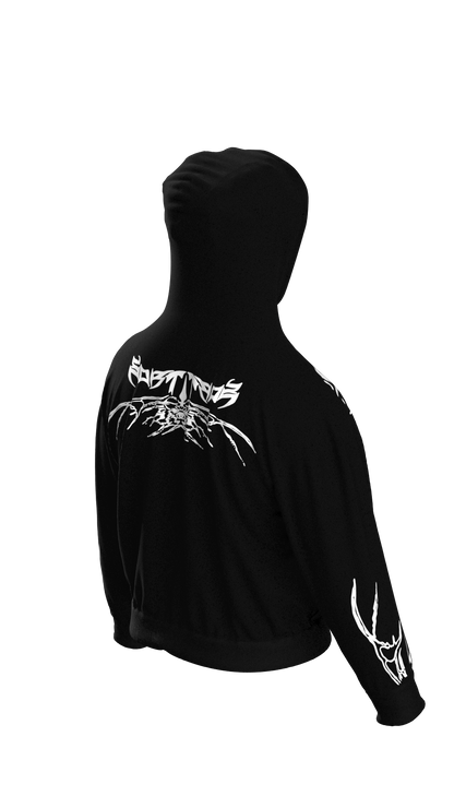 Dark Season Black and White Hoodie