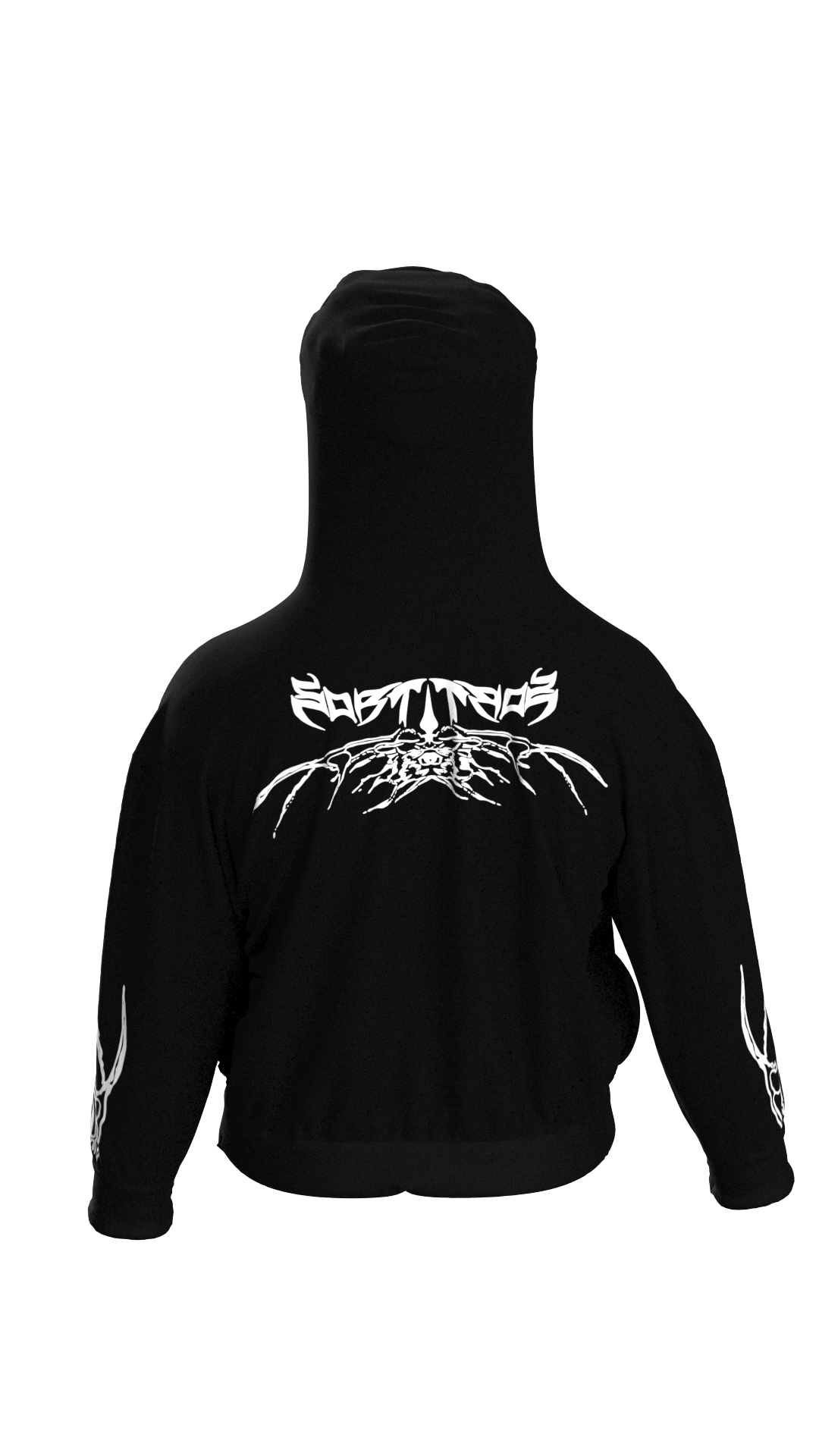 Dark Season Black and White Hoodie