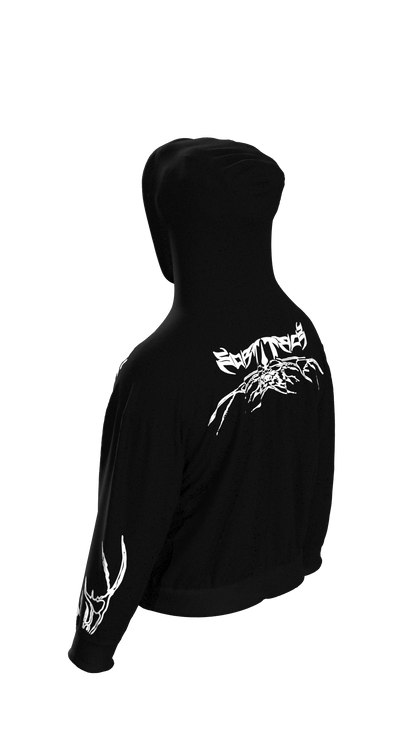 Dark Season Black and White Hoodie