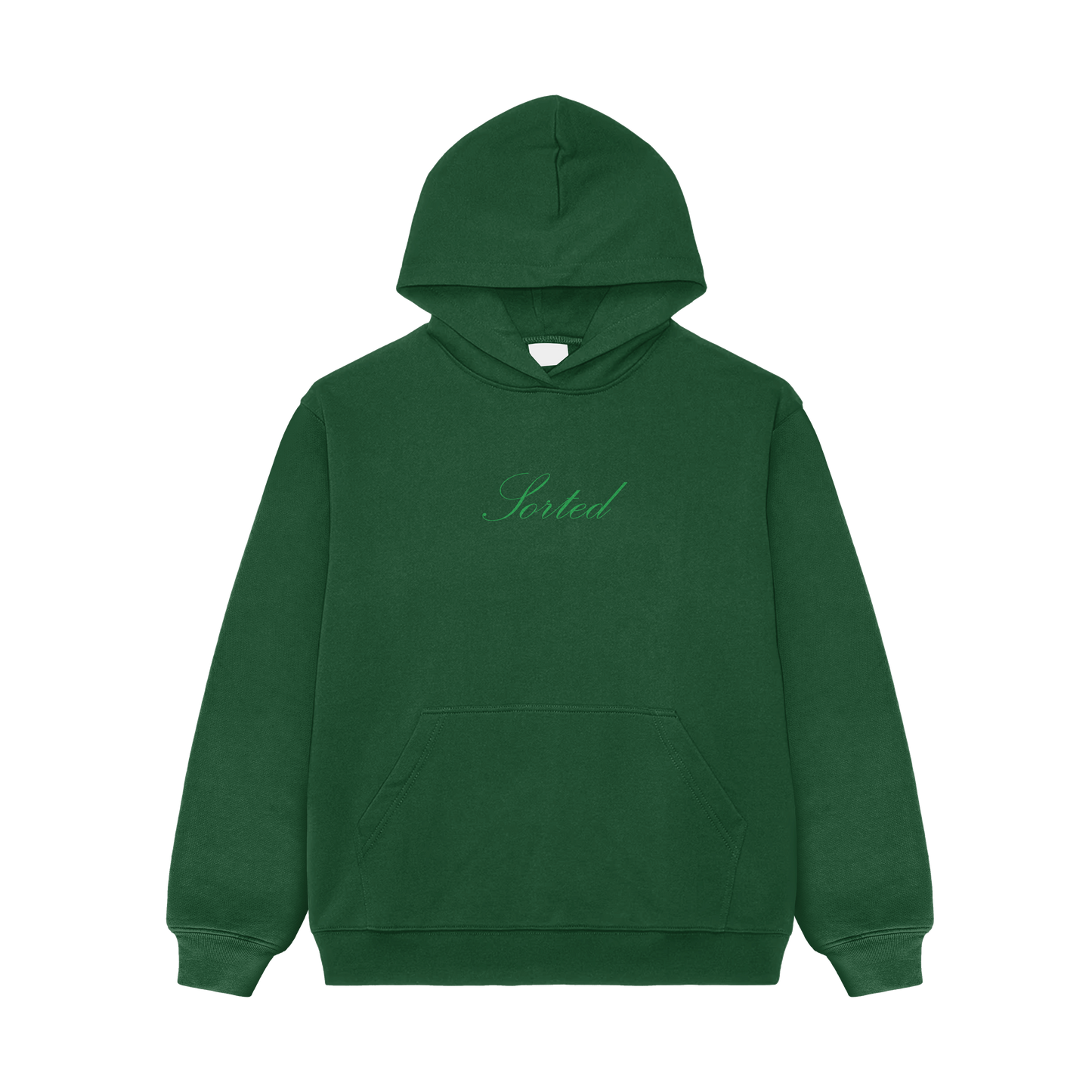 Sorted | Green acid wash hoodie