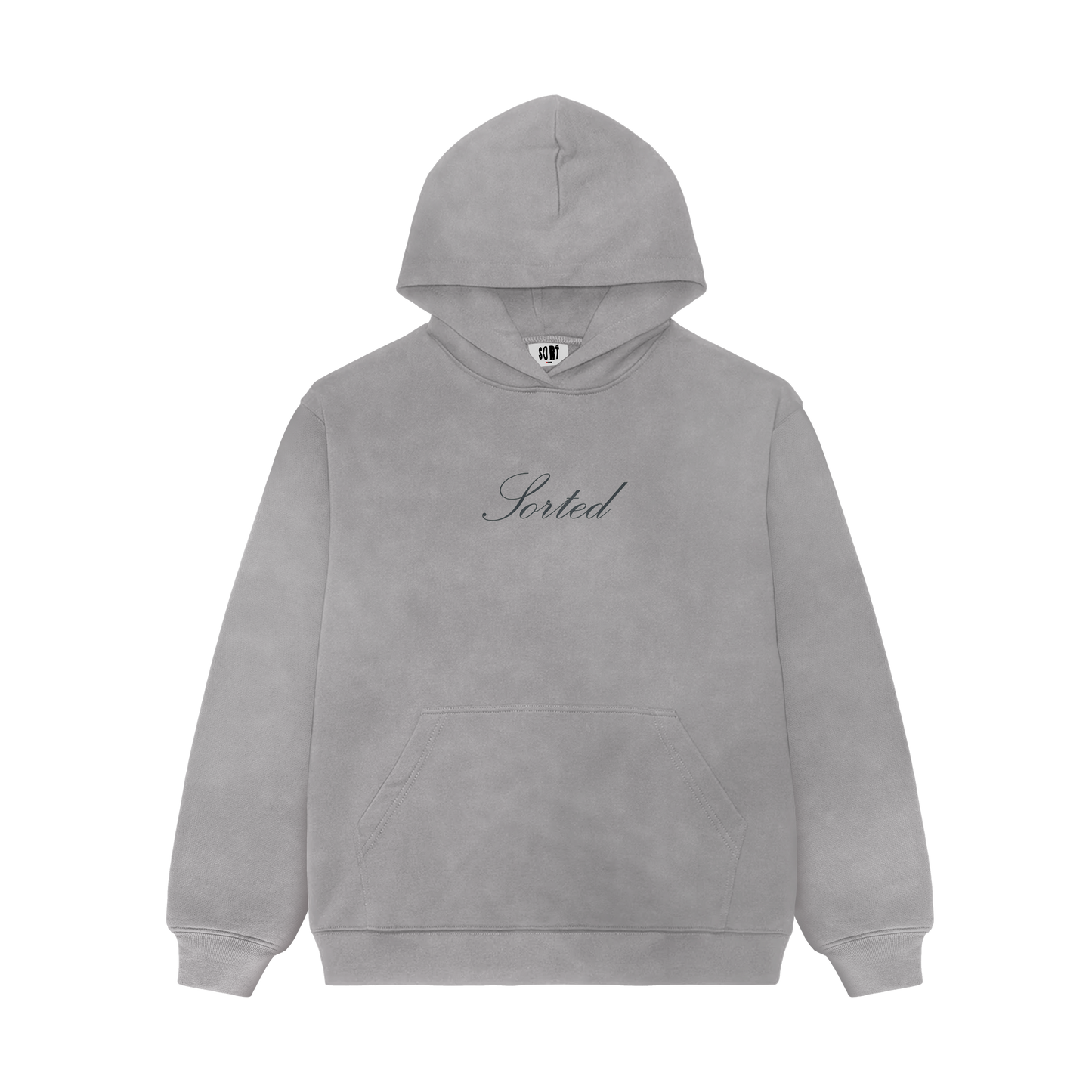 Sorted | Grey acid wash hoodie