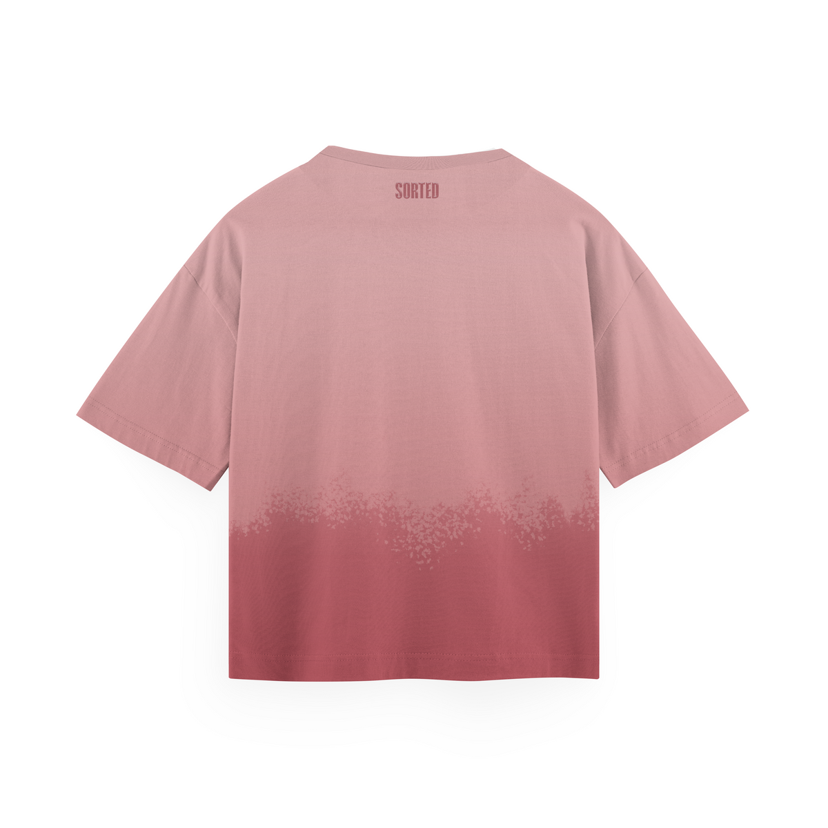 The Sorted Gradient Acid Wash Pink Oversized Tee