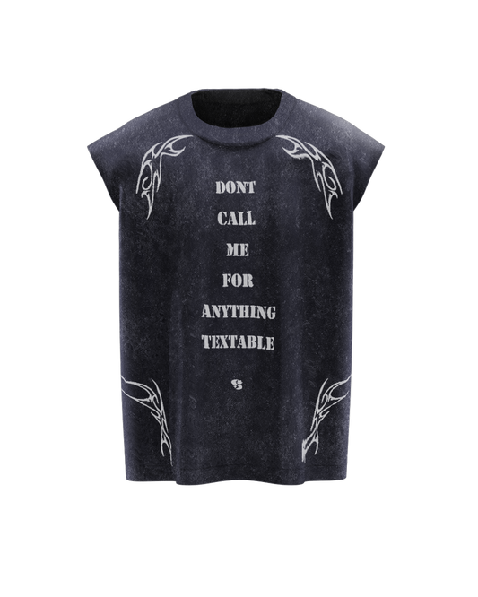 Do Not Disturb Acid Wash Boxy Vest