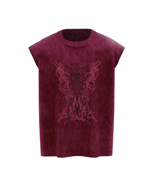 Crimson Abyss Sleeveless Tee